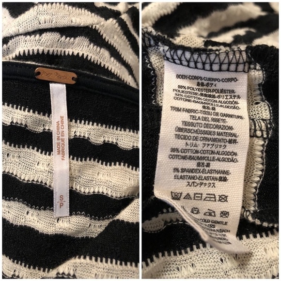 FREE PEOPLE Sedwick Striped Peplum Top Size S - Picture 6 of 6